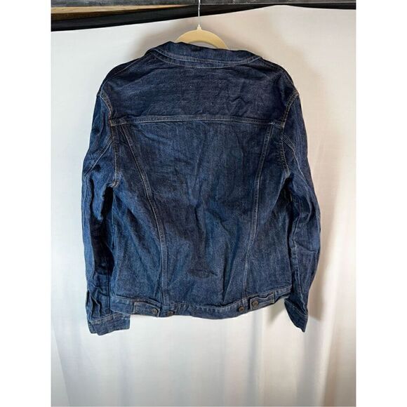 LOGG LABEL OF GRADED GOODS BLUE DENIM JEAN JACKET COAT BUTTON UP SIZE S H&M - Picture 2 of 4